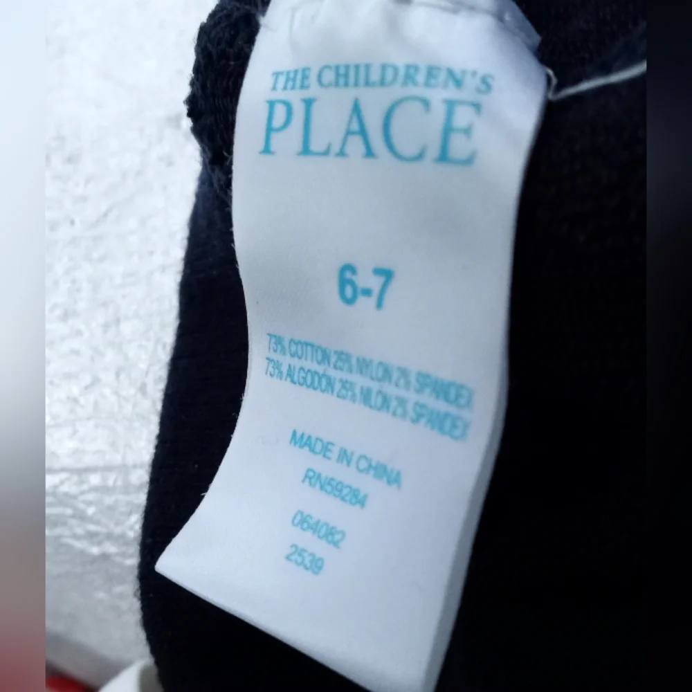 The Children's Place Black 75% Cotton Tights